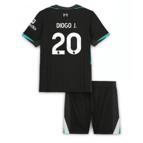 Liverpool Diogo Jota #20 Dětské Venkovní dres komplet 2024-25 Krátký Rukáv (+ trenýrky)